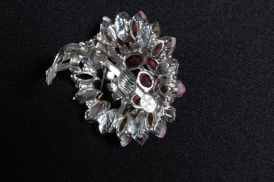 Lot 347 - A Christian Dior brooch and matching pair of...