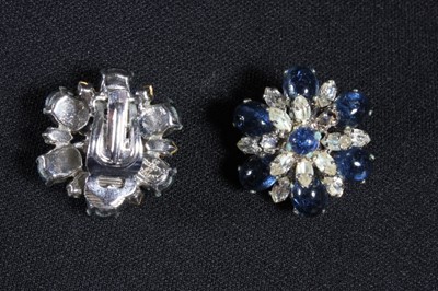 Lot 347 - A Christian Dior brooch and matching pair of...
