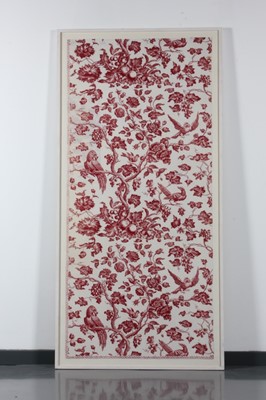 Lot 279 - A printed cotton panel, designed and engraved...