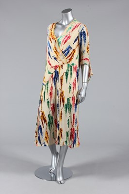 Lot 362 - A bottle-green velvet evening gown, early...