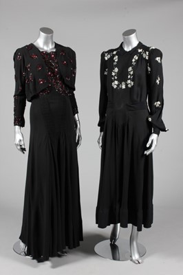 Lot 366 - A group of evening-wear, mainly red and black,...