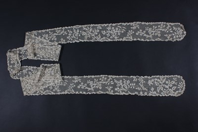 Lot 413 - A joined pair of Point d'Argentan lappets,...