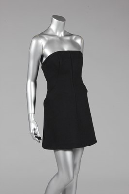 Lot 421 - An Alexander McQueen black wool cocktail dress,...