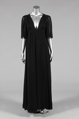 Lot 448 - An Ossie Clark for Radley black chiffon...