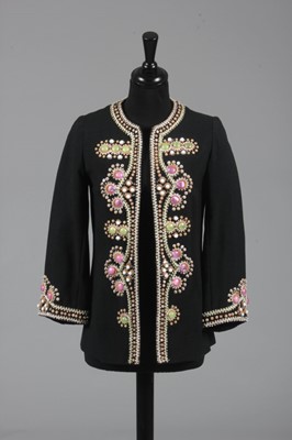 Lot 93 - A Molyneux couture beaded evening jacket,...