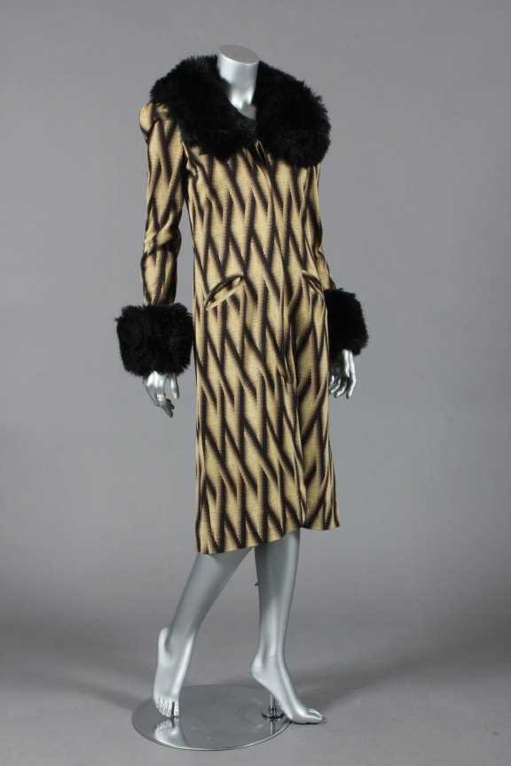 Lot 48 - A Biba wool jersey coat, mid 1970s,...