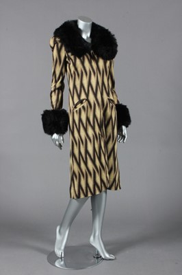 Lot 244 - A Biba wool jersey coat, mid 1970s,...