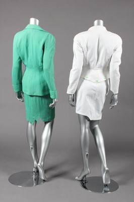 Lot 49 - Two Thierry Mugler suits, 1980-90s, comprising:...