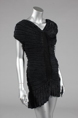 Lot 54 - An Azzedine Alaia knitted black chenille...