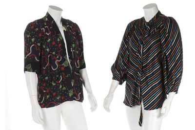 Lot 245 - Six blouses/jackets by British designers, late...