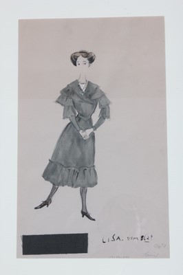 Lot 48 - Cecil Beaton costume design for Audrey Hepburn...