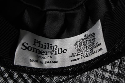 Lot 46 - The Philip Somerville black and white hat worn...