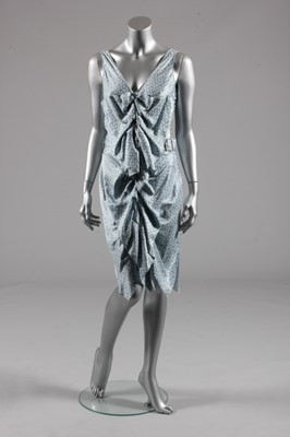 Lot 276 - A John Galliano printed silk foulard cocktail...