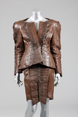 Lot 206 - A Thierry Mugler faux crocodile leather...