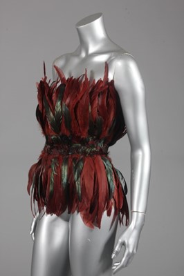 Lot 253 - A Romeo Gigli limited edition feather bustier,...