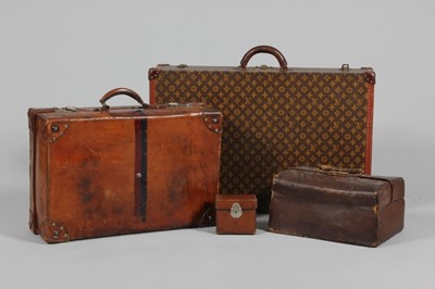 Lot 41 - A Louis Vuitton suitcase, with traditional LV...