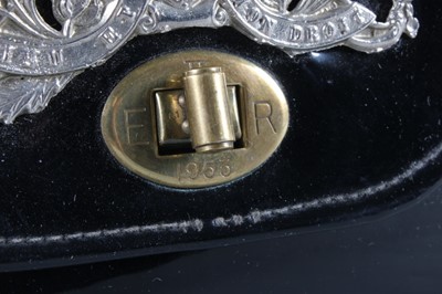 Lot 20 - A rare black patent Coronation handbag, 1953,...