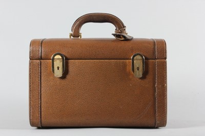 Lot 10 - A Gucci pig-skin vanity case, circa 1970, with...