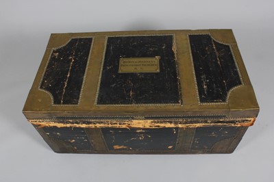 Lot 42 - An Ede & Sons wooden trunk, which belonged to...