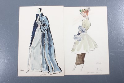 Lot 132 - Seven Façon-Marrec designs for Dior, 1947-48,...
