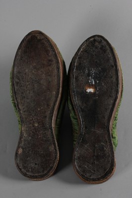 Lot 60 - A pair of embroidered gentlemen's mules,...