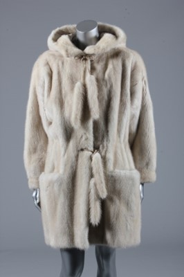 Lot 260 - An ivory mink parka-style jacket, with...