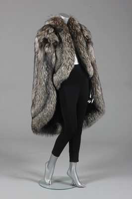 Lot 257 - A Christian Dior silver fox cape, 1980s, Paris...