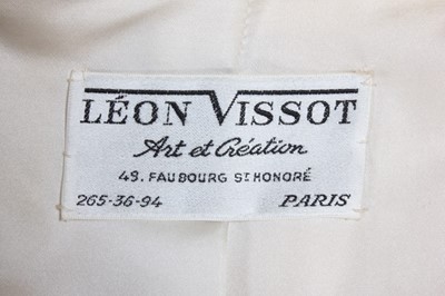 Lot 256 - A Leon Visson white mink full length coat,...
