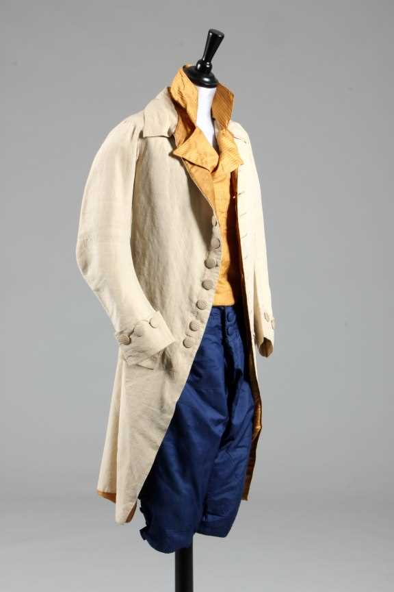 Lot 74 - A gentleman's ensemble, late 18th century,...