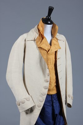 Lot 74 - A gentleman's ensemble, late 18th century,...