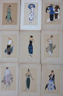 Lot 96 - Très Parisien fashion plates, 1921-22, gouache...