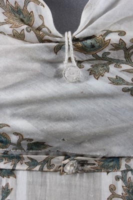 Lot 81 - A printed muslin day dress, circa 1800-1810,...