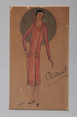 Lot 108 - Feliks Topolski portrait of Madame Chanel,...