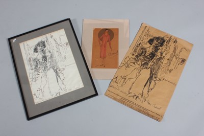 Lot 108 - Feliks Topolski portrait of Madame Chanel,...