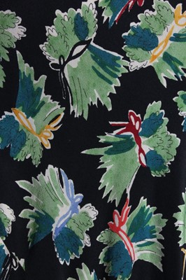 Lot 106 - A Jeanne Lanvin couture printed silk summer...