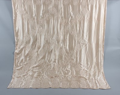 Lot 107 - A Paquin trapunto quilted bed cover, circa...