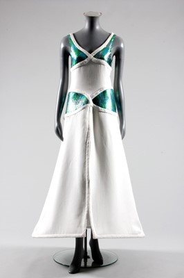 Lot 154 - A rare André Courrèges couture futuristic ball...