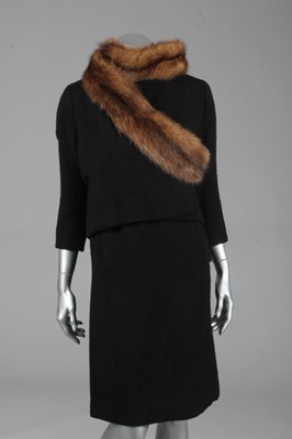 Lot 149 - A Marc Bohan for Christian Dior black wool day...