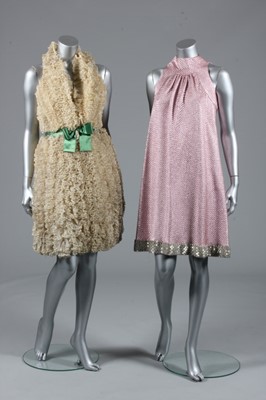 Lot 143 - Two Donald Brooks couture cocktail gowns, late...