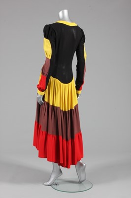 Lot 172 - An Ossie Clark 'traffic light' dress, early...