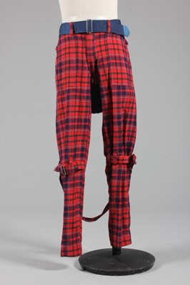 Lot 184 - A Westwood/McLaren pair of tartan bondage...