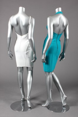 Lot 104 - Two Hervé Leger cocktail dresses, early 90s,...