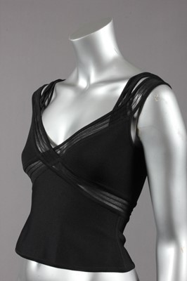 Lot 104 - Two Hervé Leger cocktail dresses, early 90s,...