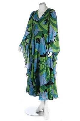 Lot 308 - Two Jean Varon printed maxi dresses, 1970s,...