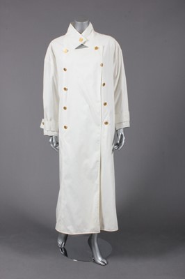 Lot 144 - A Chanel boutique white trenchcoat, 1980s,...