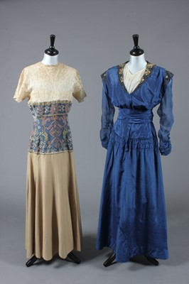 Lot 157 - Day and evening dresses, 1912-18, eight...