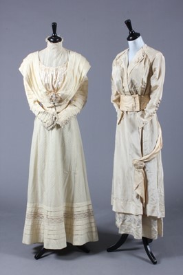 Lot 158 - Five bridal gowns, 1905-20, including ivory...