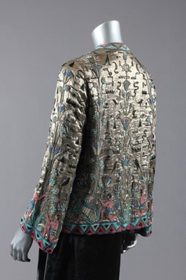 Lot 165 - An Egyptian-esque beaded jacket, circa 1924,...