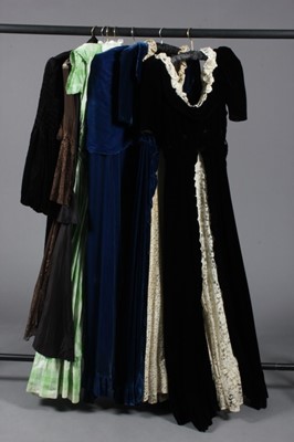 Lot 167 - A group of evening wear, 1930s-40s, seven...
