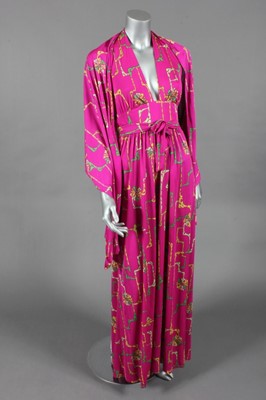 Lot 188 - A Pucci fuschia pink jersey halterneck dress,...